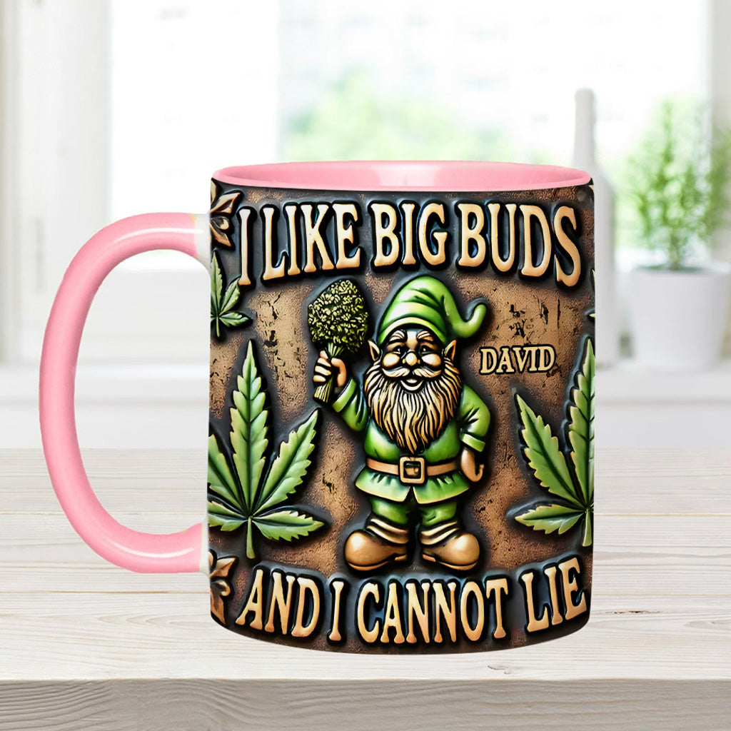 J'aime les grosses têtes - Mug personnalisé à thème cannabis