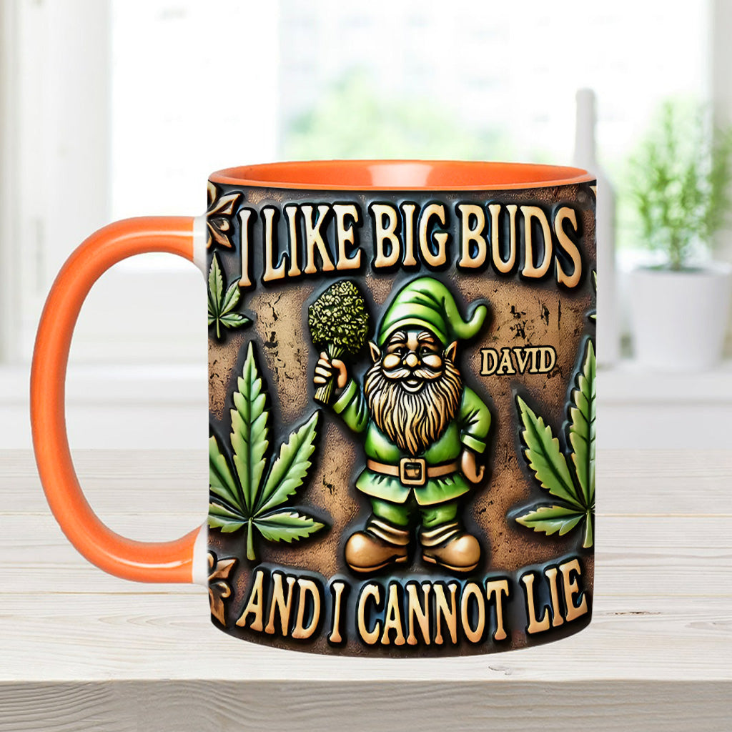 J'aime les grosses têtes - Mug personnalisé à thème cannabis