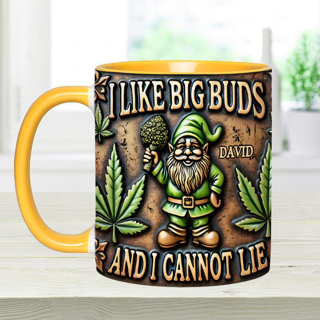 J'aime les grosses têtes - Mug personnalisé à thème cannabis