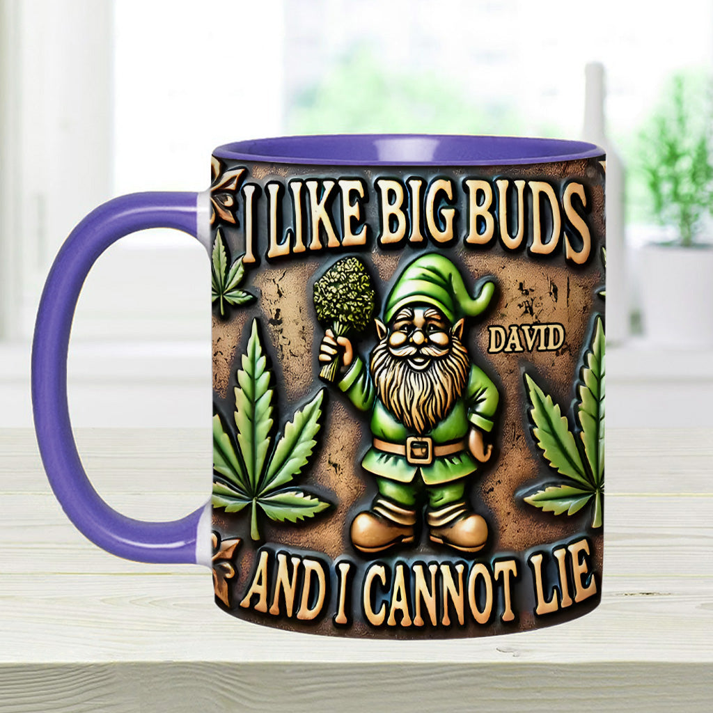 J'aime les grosses têtes - Mug personnalisé à thème cannabis
