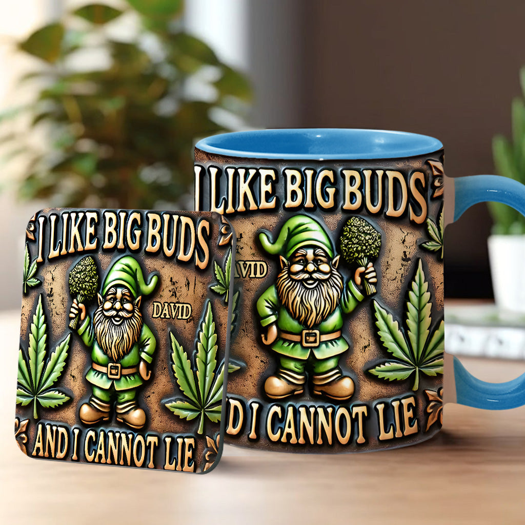 J'aime les grosses têtes - Mug personnalisé à thème cannabis