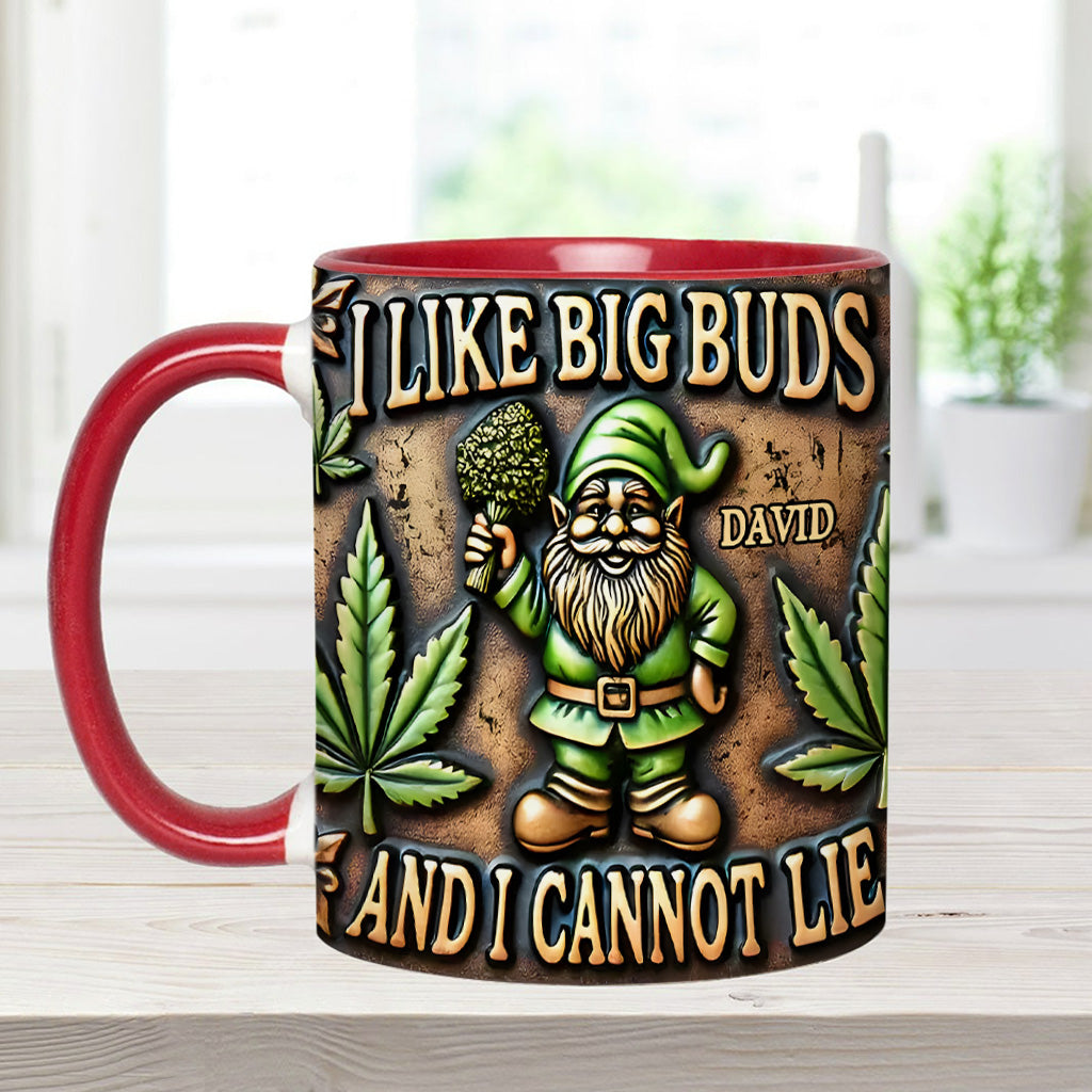 J'aime les grosses têtes - Mug personnalisé à thème cannabis