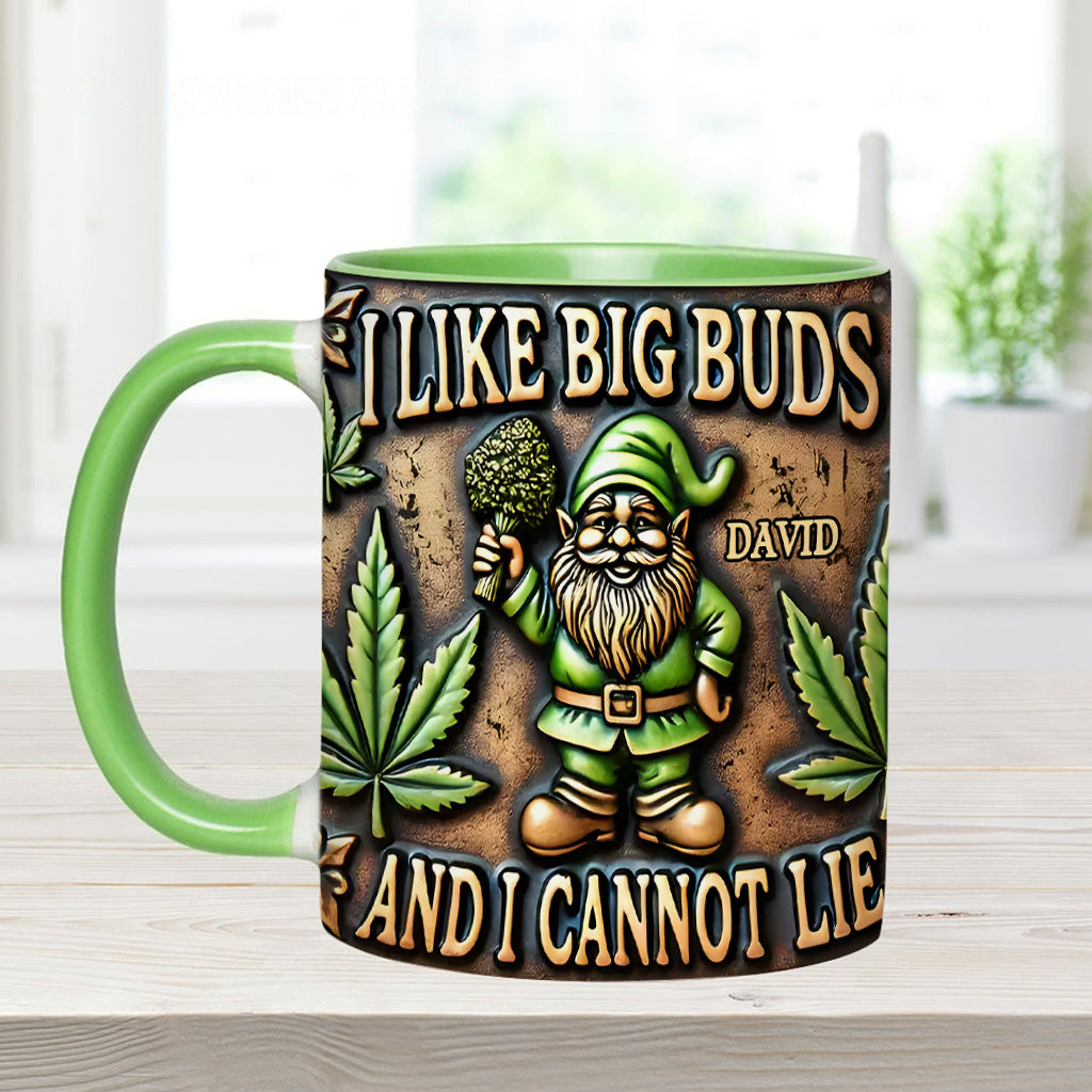 J'aime les grosses têtes - Mug personnalisé à thème cannabis