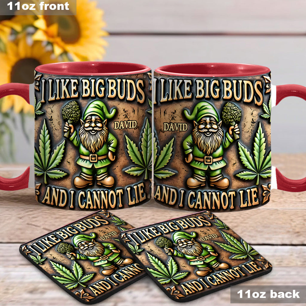 J'aime les grosses têtes - Mug personnalisé à thème cannabis