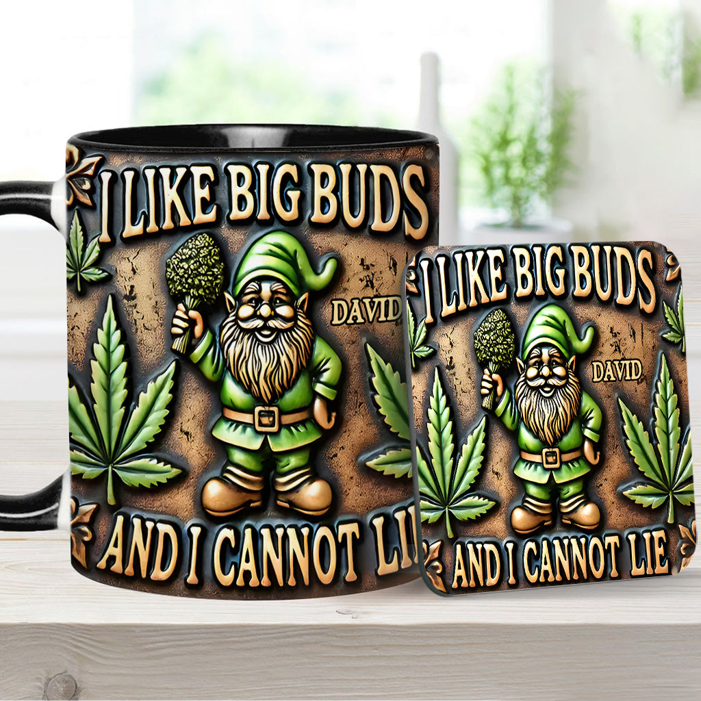 J'aime les grosses têtes - Mug personnalisé à thème cannabis