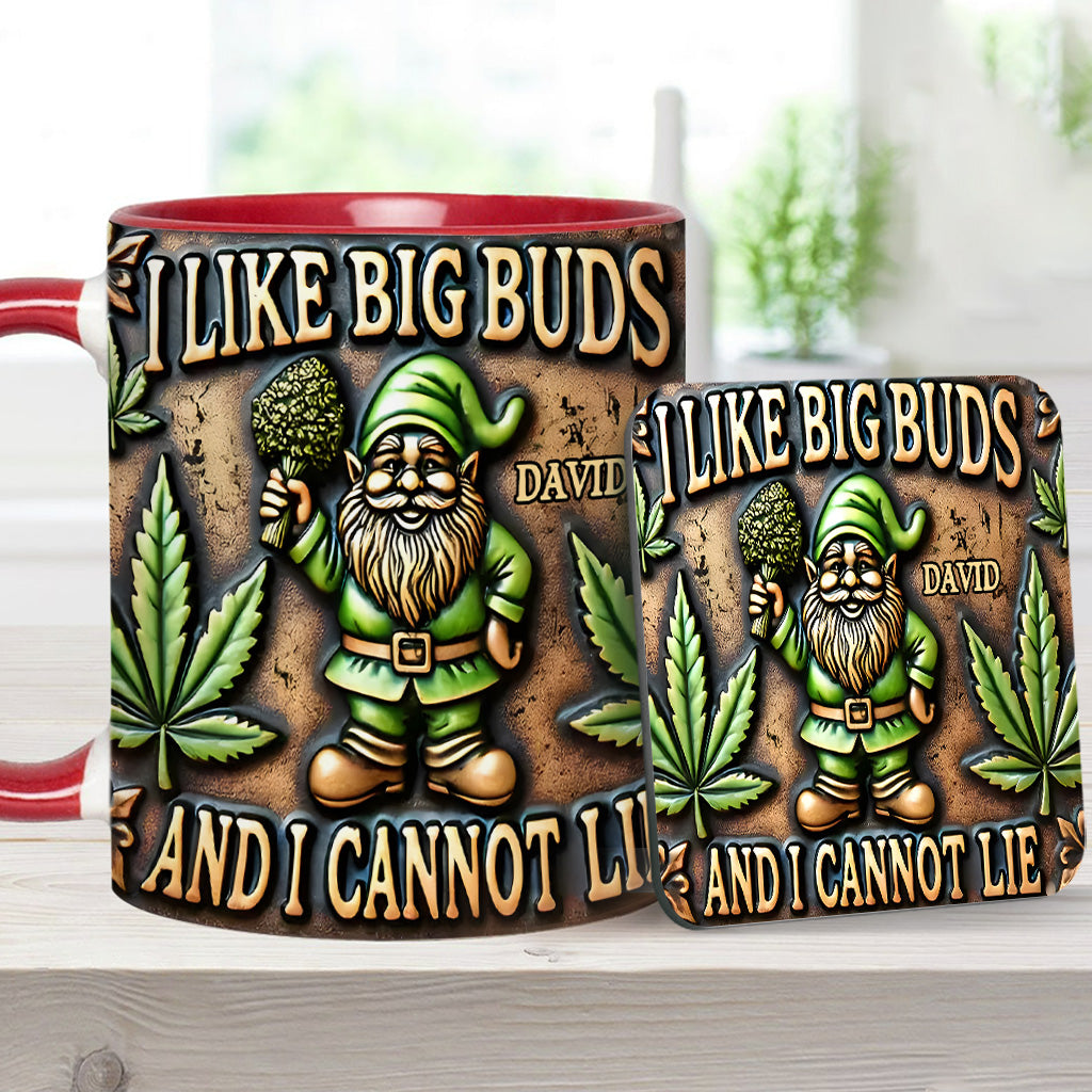 J'aime les grosses têtes - Mug personnalisé à thème cannabis