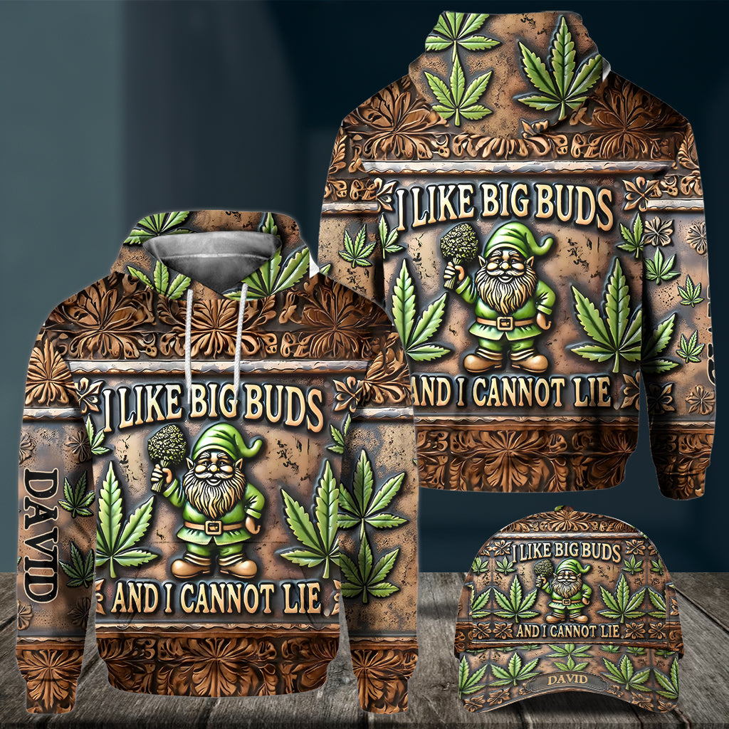 I Like Big Buds - Personalized Weed All Over Print Hoodie & Classic Cap