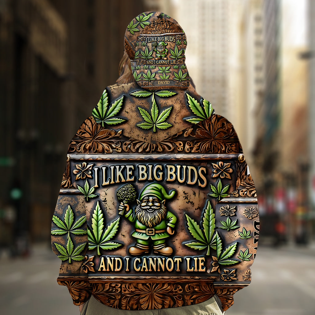 I Like Big Buds - Personalized Weed All Over Print Hoodie & Classic Cap