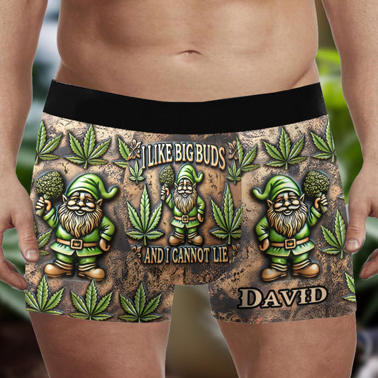 I Like Big Buds - Personalized Weed Men’s Boxer Briefs