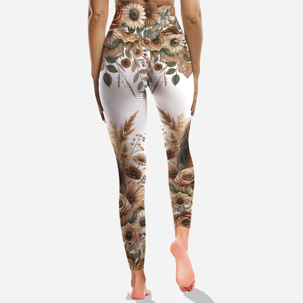 Magnifique cheval - Sweat à capuche et leggings personnalisés à motif cheval