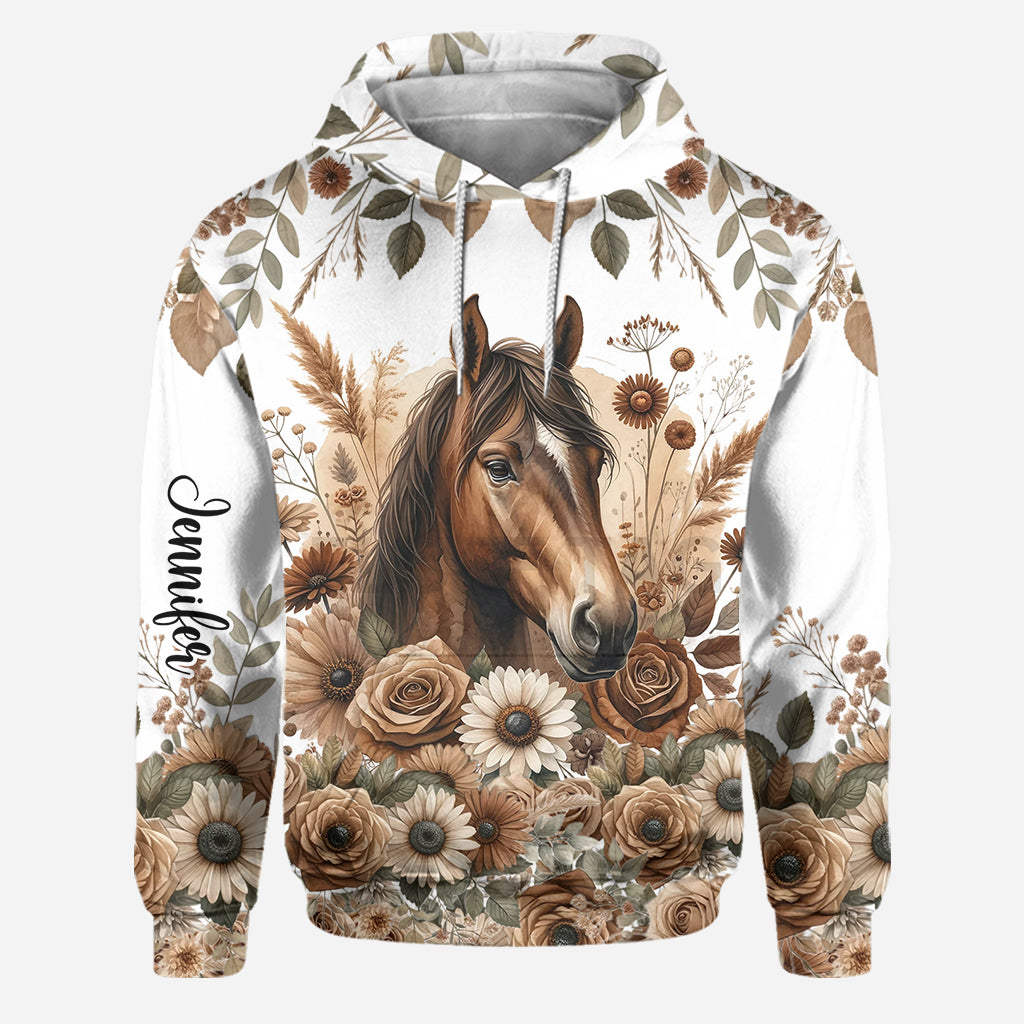 Magnifique cheval - Sweat à capuche et leggings personnalisés à motif cheval