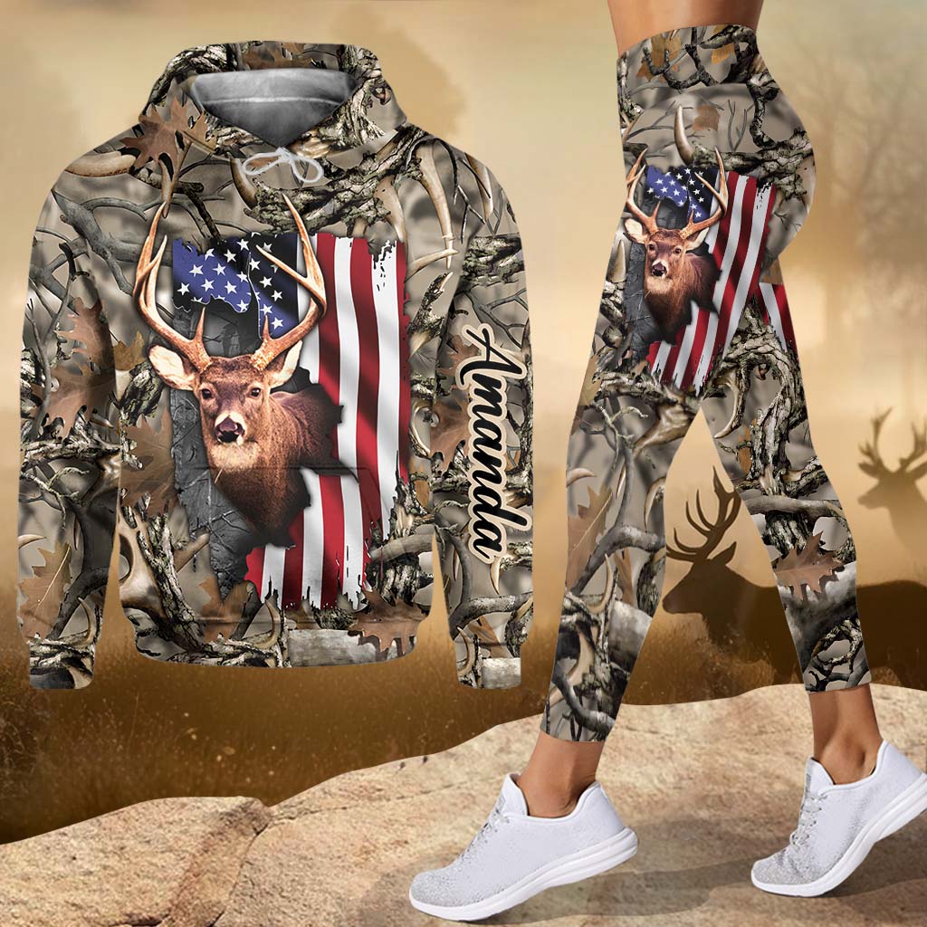 Passionné de chasse ? Sweat à capuche et legging personnalisés pour la chasse