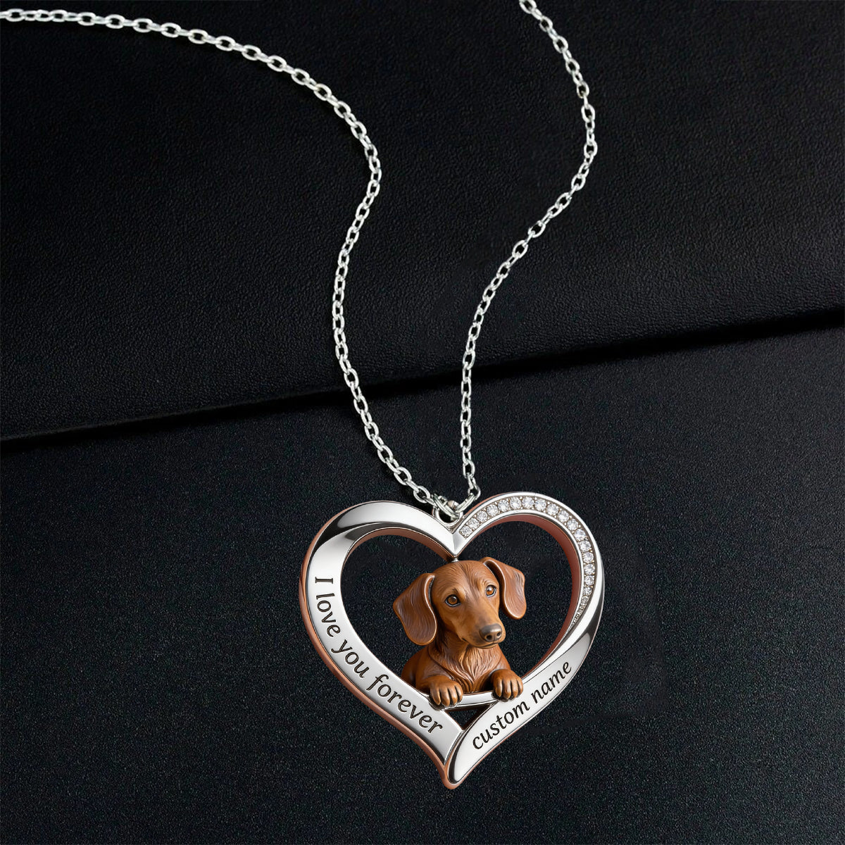 Custom From Any Photo - Personalized French Bulldog Shaped Metal Pendant Necklace