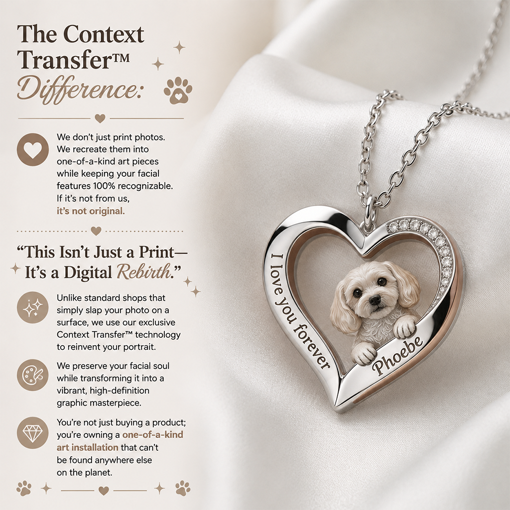 Personnalisé à partir de n'importe quelle photo - Collier en métal en forme de chiot Chihuahua
