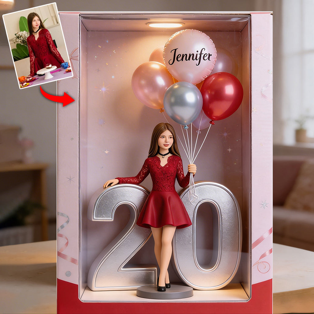 Personalized Cute Latin Baby 1st Birthday Acrylic Plaque with Balloons & Number One, Custom First Birthday Keepsake Gift