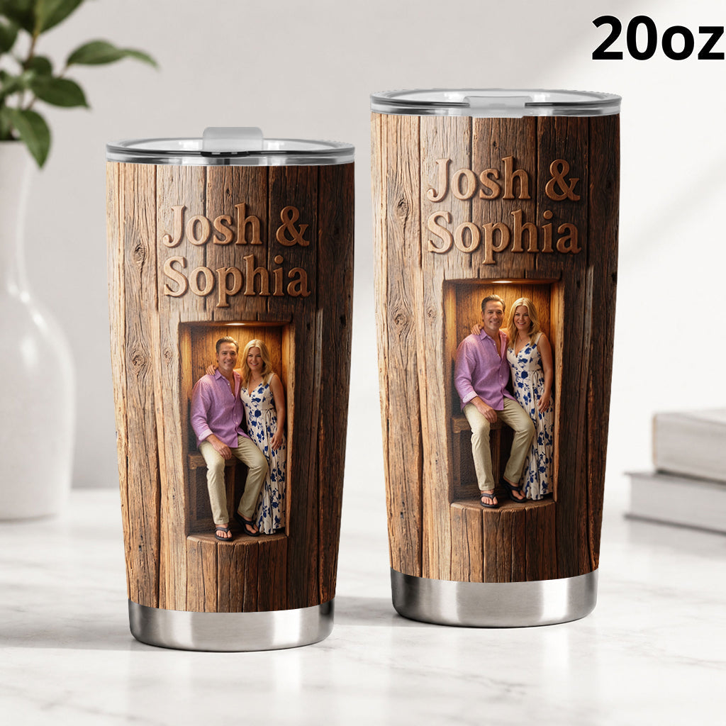 Personalized Rustic Elderly Latin Couple Anniversary Tumbler You & Me We Got This Sentimental Gift for Longtime Spouses