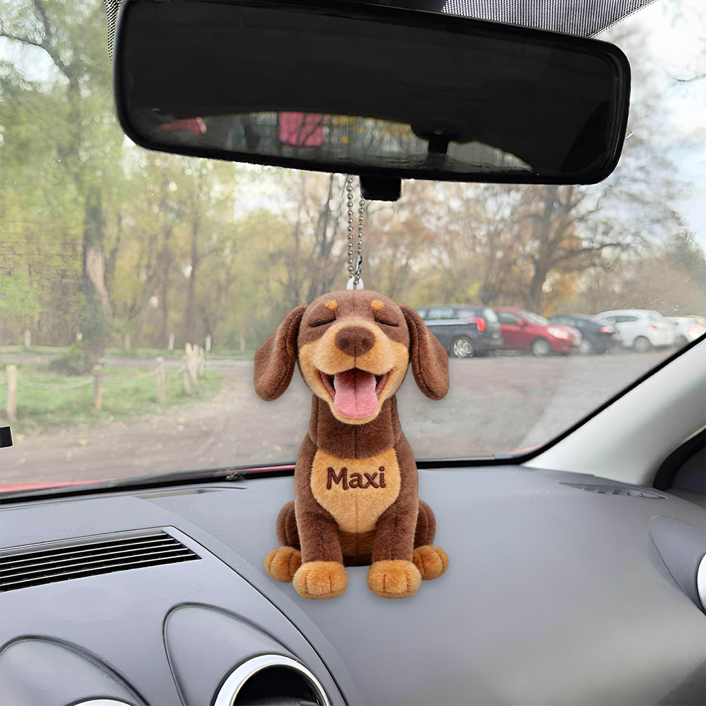 Personalized Sitting Fawn Pug Plush Keychain, Custom Dog Breed Accessory Keepsake Gift for Pug Owners and Pet Lovers