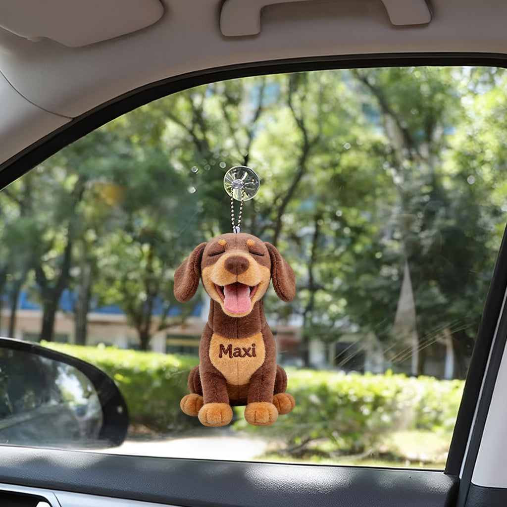 Always By My Side: Personalized Sitting Tan Shiba Inu Plush Keychain, Custom Gift for Shiba Inu Owners and Dog Lovers