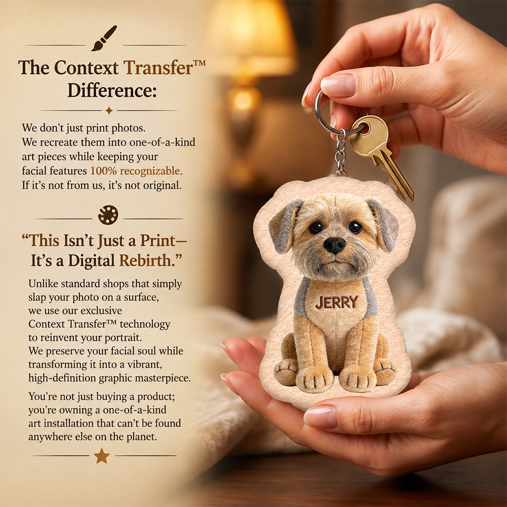 Personalized Sitting Fawn Pug Plush Keychain, Custom Dog Breed Accessory Keepsake Gift for Pug Owners and Pet Lovers