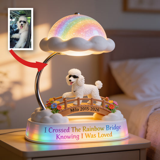 Lampe de Nuit LED Acrylique Personnalisée Samoyède - Cadeau de Sympathie
