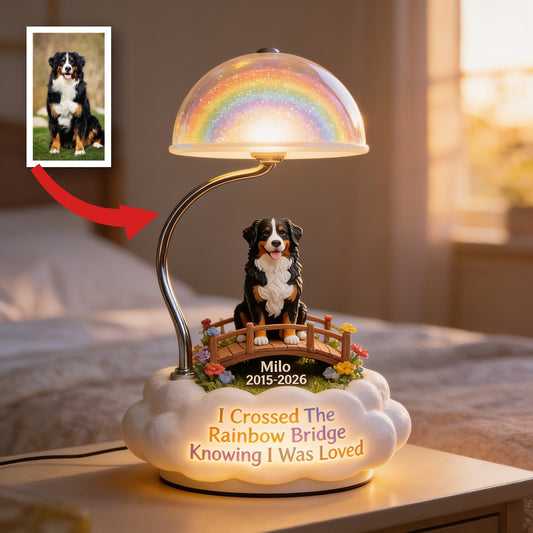 Lampe de Nuit LED Acrylique Personnalisée en Mémorial pour Chien, Cadeau de Sympathie