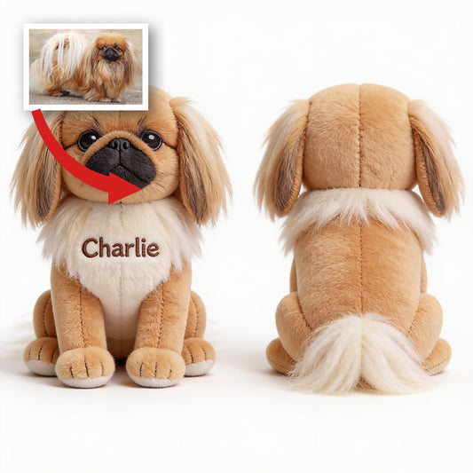 Porte-clés en peluche Shih Tzu personnalisé - Cadeau sur mesure pour amoureux des chiens