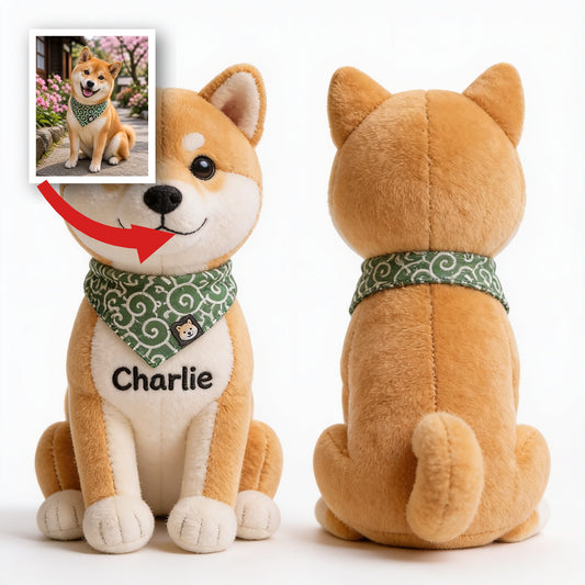 Toujours à Mes Côtés : Porte-Clés Peluche Shiba Inu Tan Personnalisé, Cadeau Sur Mesure pour Propriétaires de Shiba Inu et Amoureux des Chiens