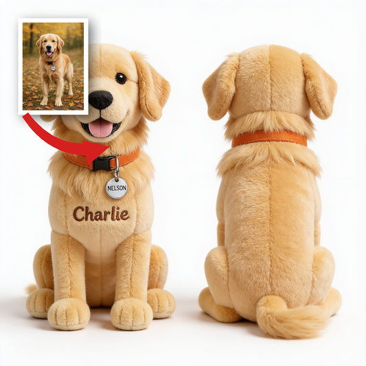 Porte-clés en peluche Golden Retriever personnalisé, cadeau charmant pour les amoureux des Golden Retrievers