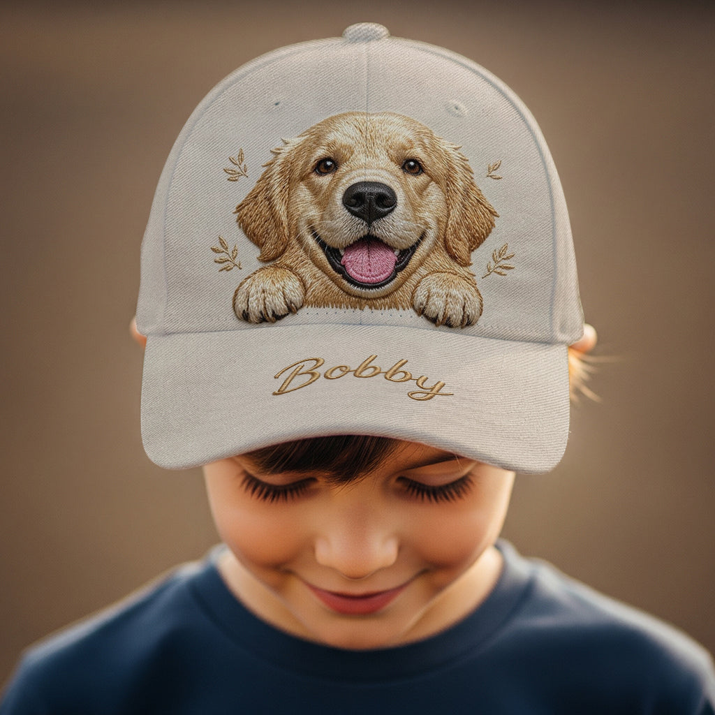 Personalized Cute Fluffy Shih Tzu Pink Bow Classic Cap, Custom Hat Gift for Shih Tzu Dog Mom and Pet Owners