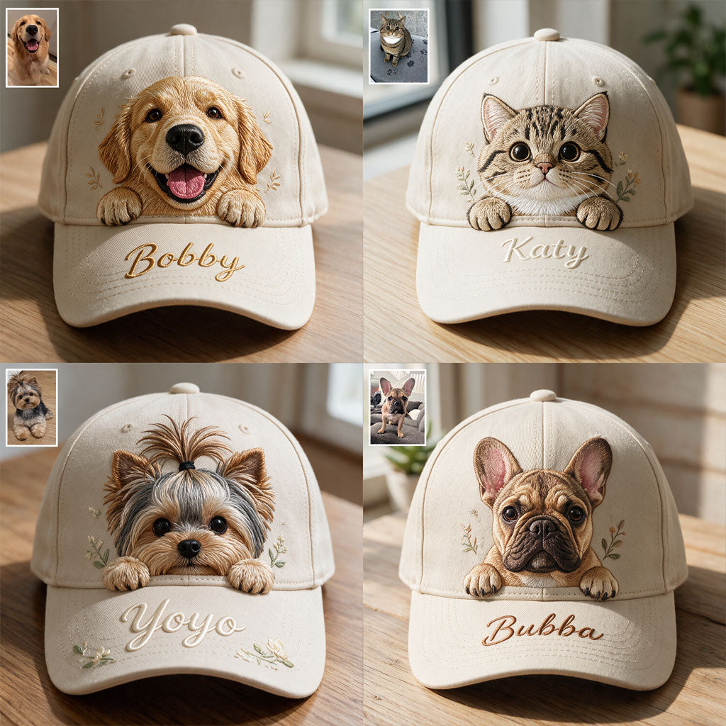 Personalized Embroidered Smiling Shiba Inu Classic Cap, Custom Dog Lover Gift Casual Outdoor Sun Hat