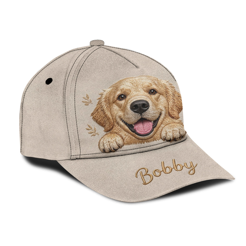 Personalized Embroidered Border Collie Classic Cap, Custom Pet Name Gift for Dog Lovers Casual Outdoor Sun Hat