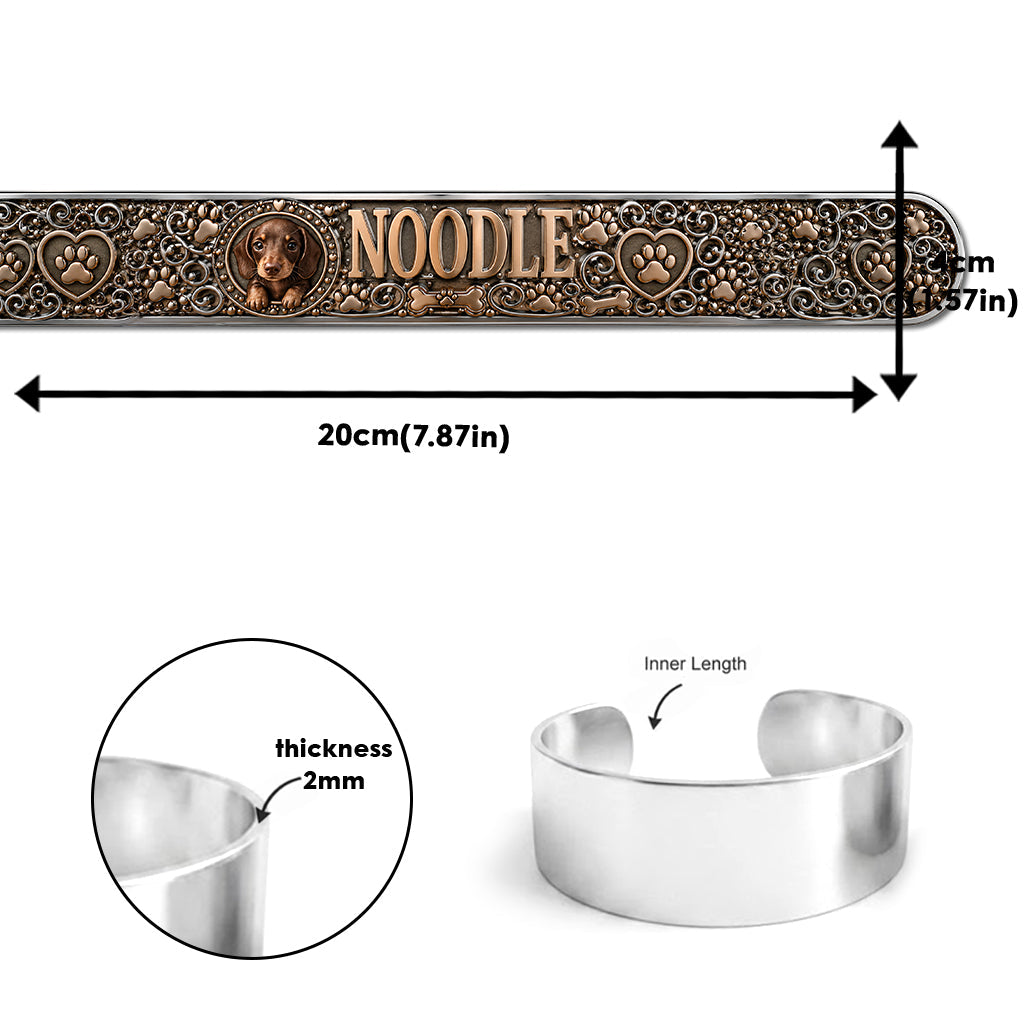 Bracelet en Aluminium Personnalisé pour Chihuahua - Cadeau pour Amateurs