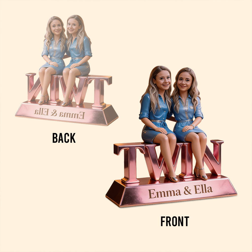 Sibling Forever Personalized Custom Shaped Acrylic Plaque, Cute Young Children Family Keepsake Home Decor Gift