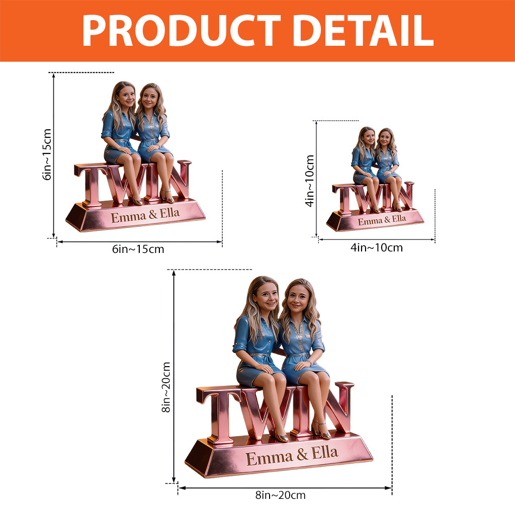 Personalized Sibling Forever Acrylic Plaque - Custom Keepsake with Three Young Children, Heartwarming Family Gift for Home Desk Display