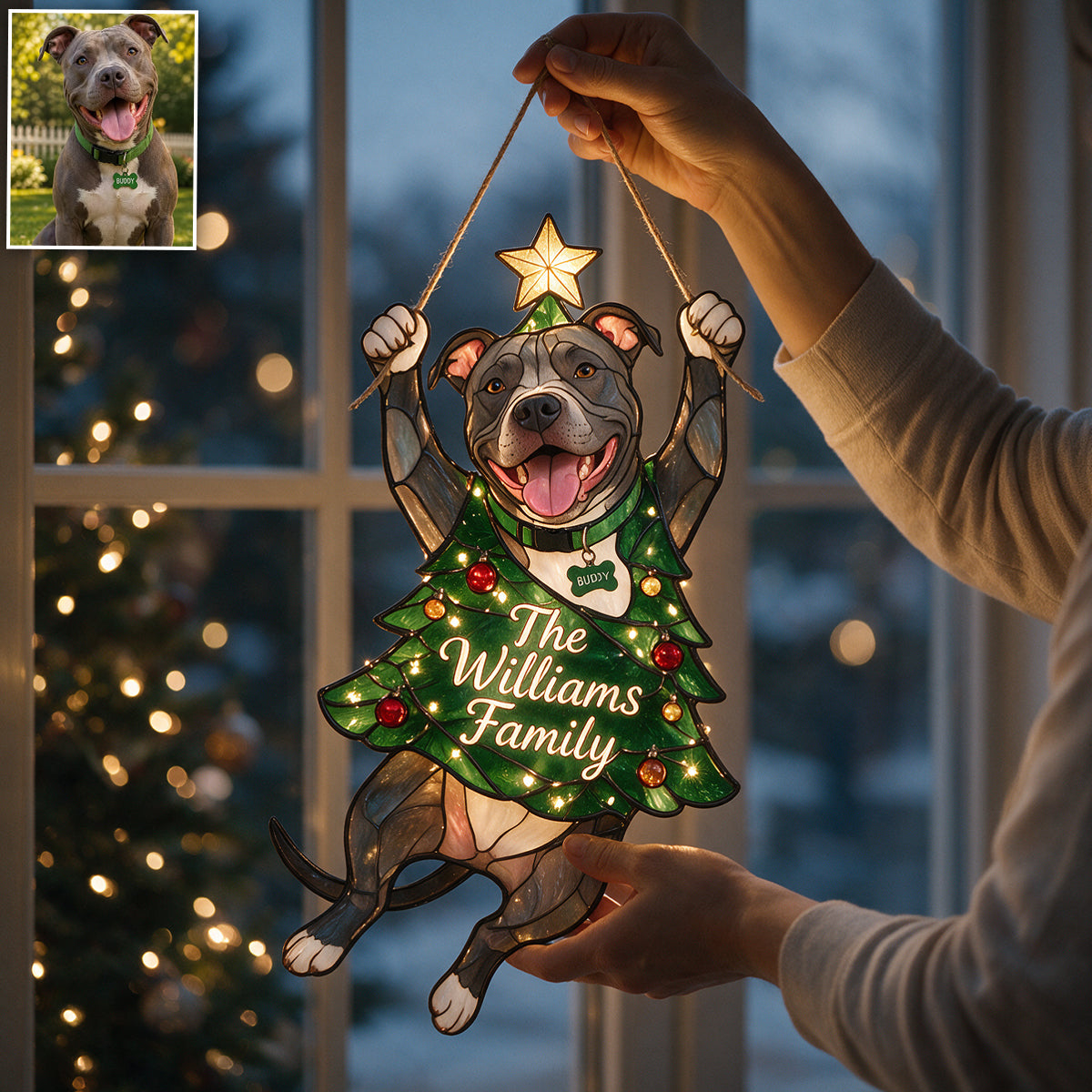 Personalized German Shepherd Christmas LED Acrylic Sign - Custom Merry Little Clinger Dog Lover Holiday Decor Gift