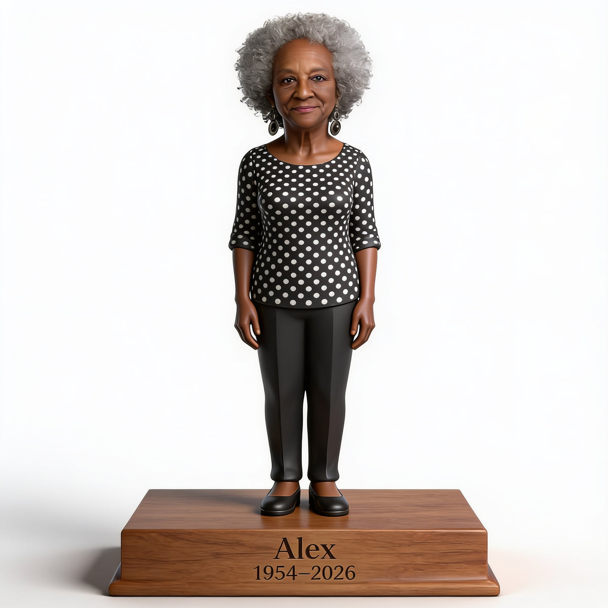 Personalized Custom Photo Older Black Women Loved One Memorial Shaped Acrylic Plaque, Remembrance Keepsake Gift