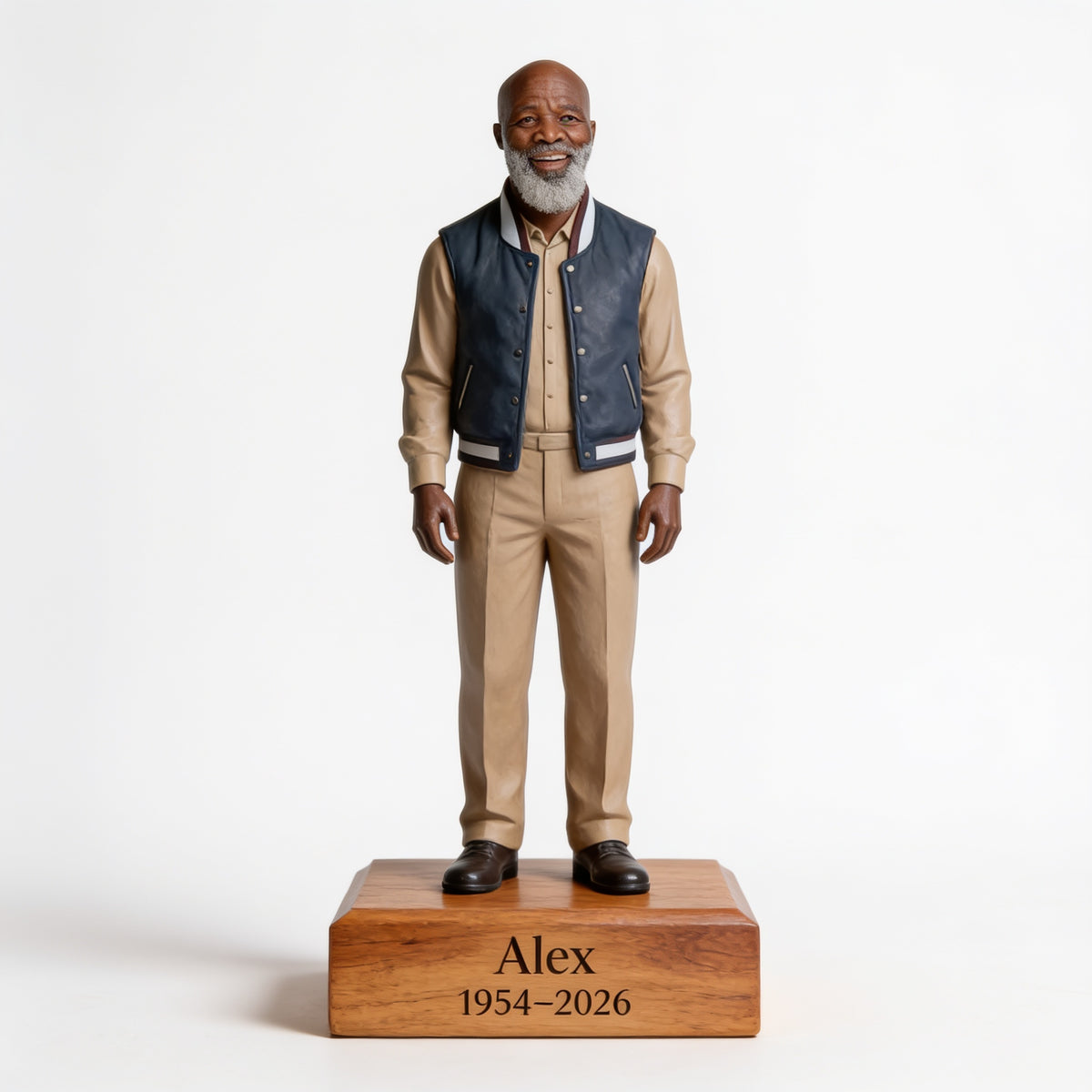 Personalized Older Black Men Memorial Custom Shaped Acrylic Plaque | Meaningful Keepsake Made From Your Favorite Photo