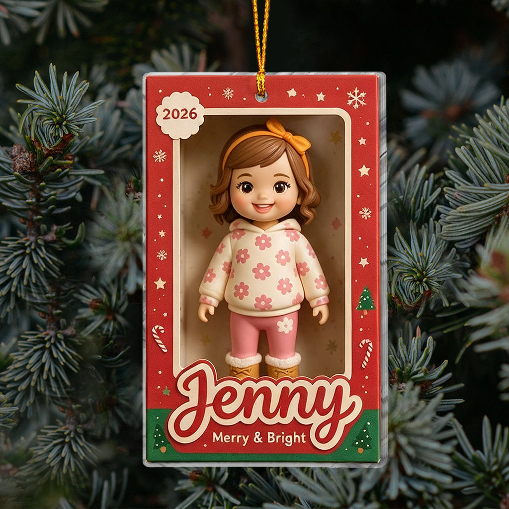 Personalized Fawn Chihuahua Christmas Ornament, Custom 2026 Pet Keepsake Gift for Chihuahua Owner Holiday Tree Decor