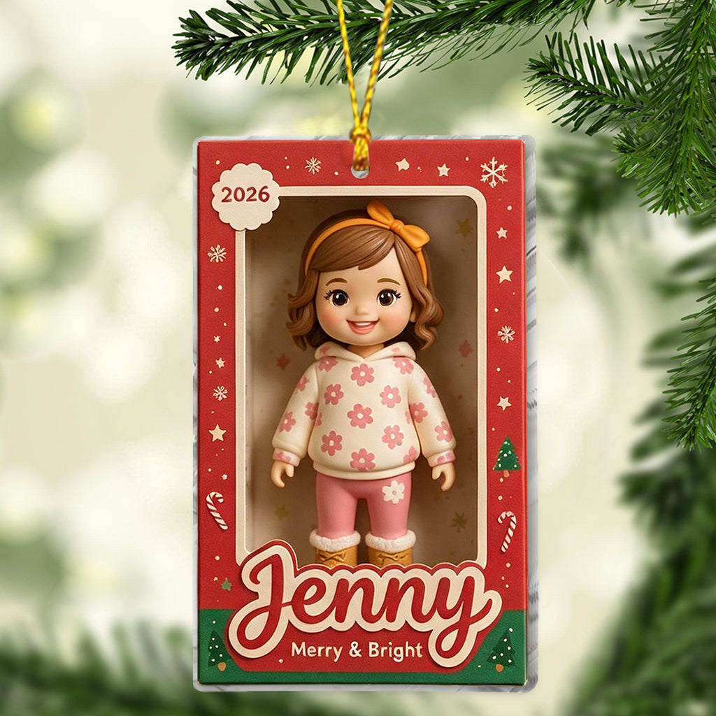 Personalized Cute Little Boy Custom Name 2026 Christmas Ornament Holiday Tree Keepsake Decoration Gift