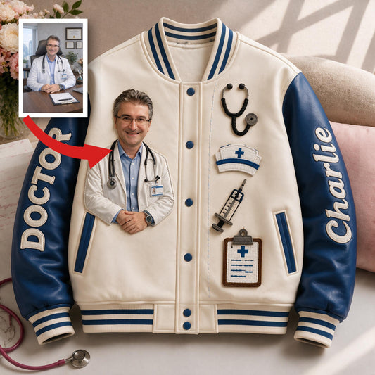 Veste Varsity Docteur Latina Personnalisée, Cadeau Unique Pour Professionnel de Santé