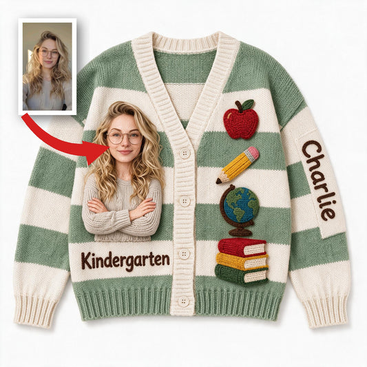 Cardigan Personnalisé pour Enseignante de Maternelle