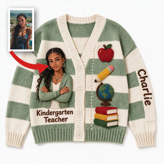 Cardigan Personnalisé pour Enseignante de Maternelle Latina