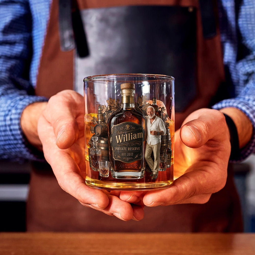 Personalized Older Whiskey Lover Whiskey Glass Bourbon Gift for Latina Men