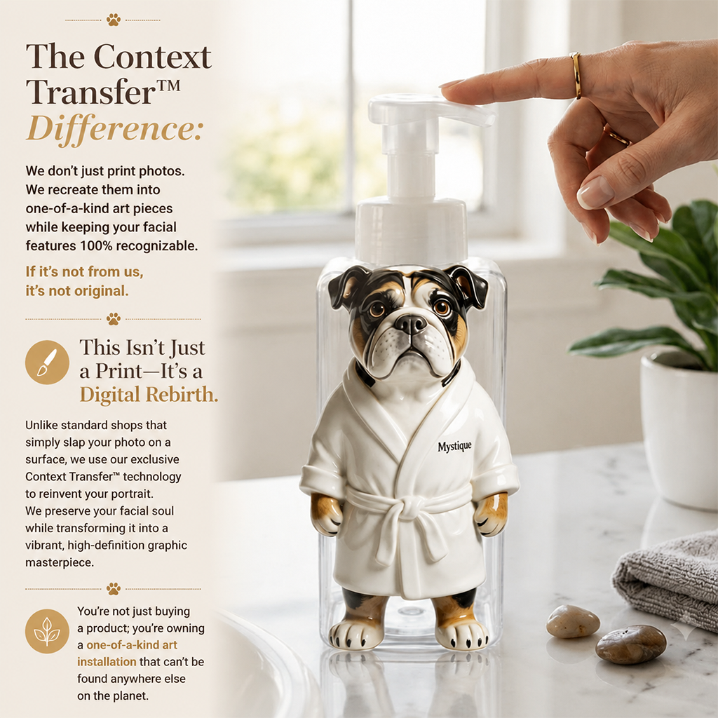 Personalized Japanese Shiba Inu Soap Dispenser Cute Pet Bathroom Decor Gift