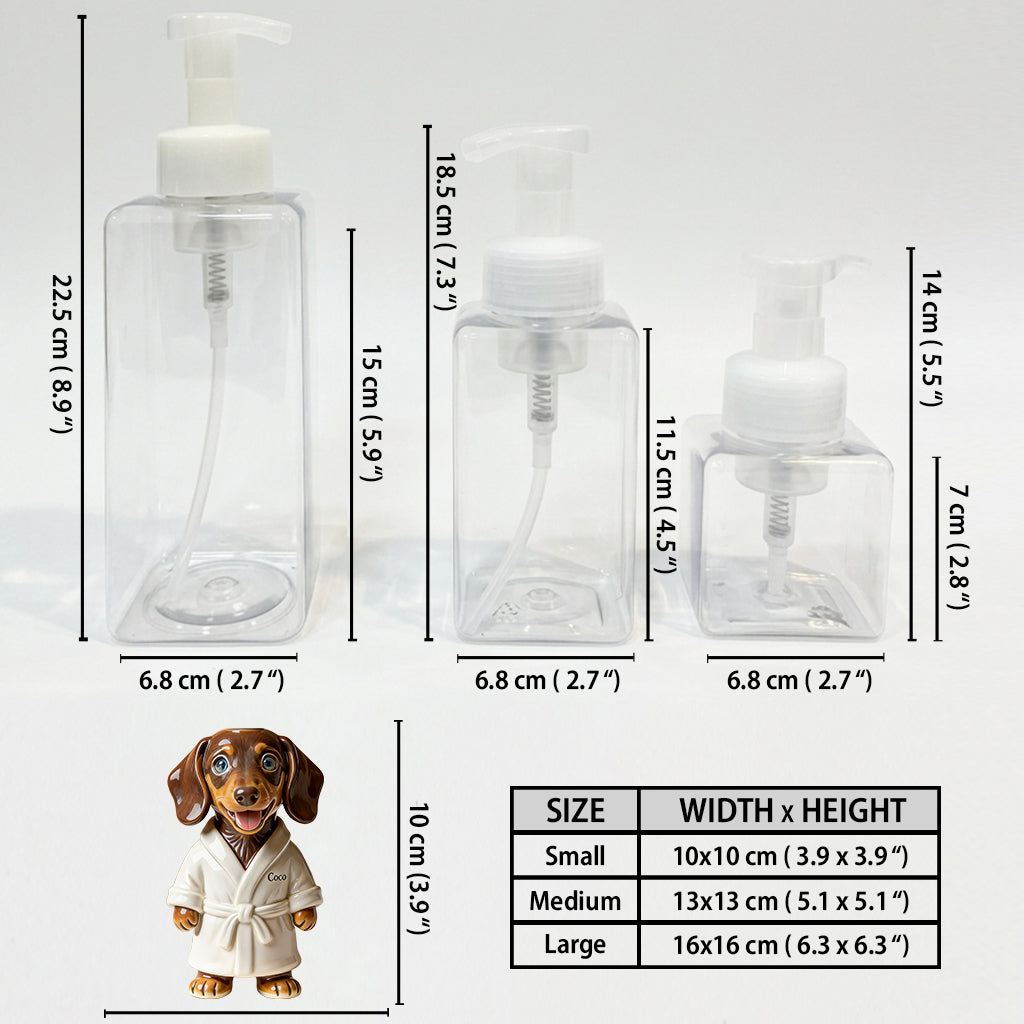 Personalized Golden Retriever Spa Soap Dispenser Dog Lover Bathroom Decor Gift