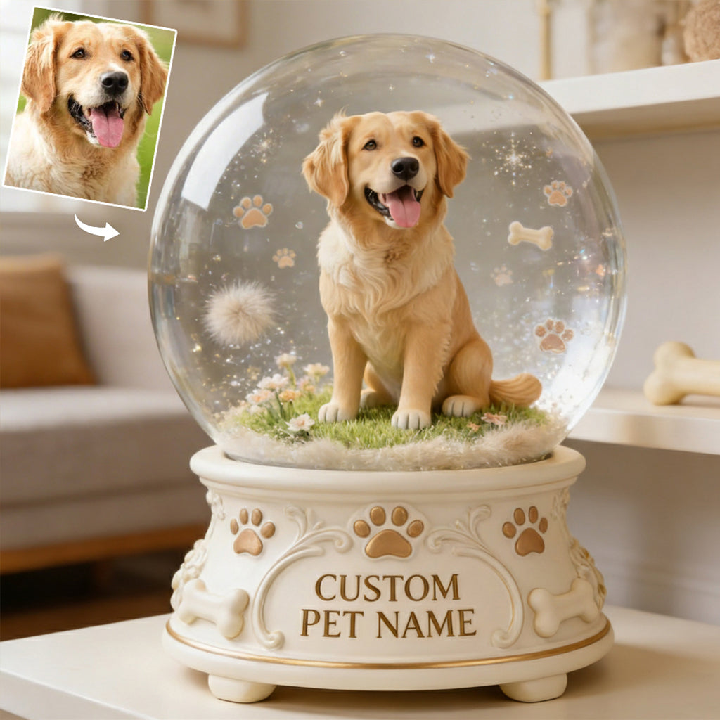 Personalized Welsh Corgi Acrylic Snow Globe Table Decor Dog Owner Gift