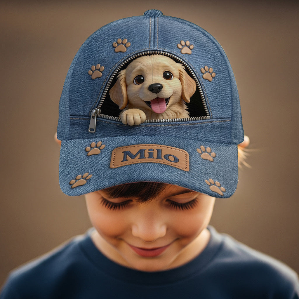 Custom Photo Tiny Chihuahua Puppy Classic Cap Dog Lover Gift