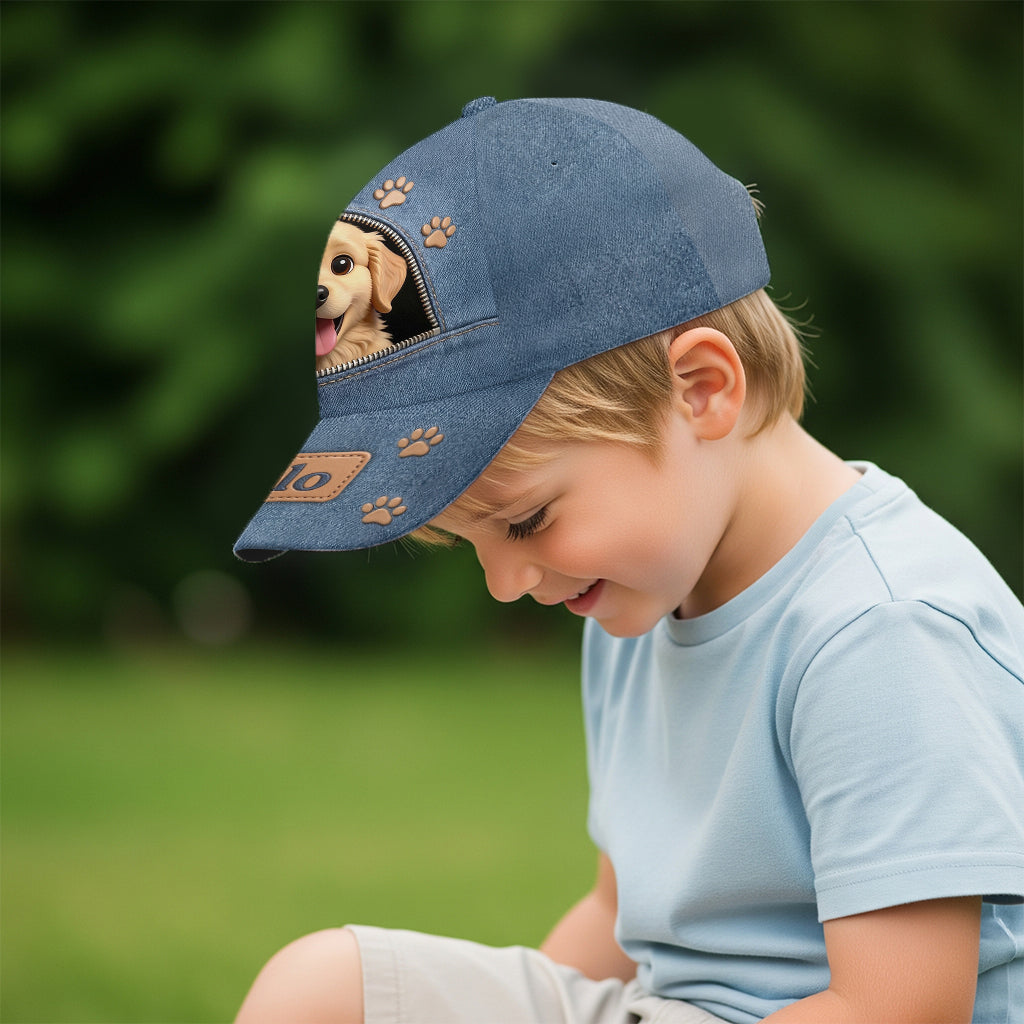 Custom Photo Tiny Chihuahua Puppy Classic Cap Dog Lover Gift