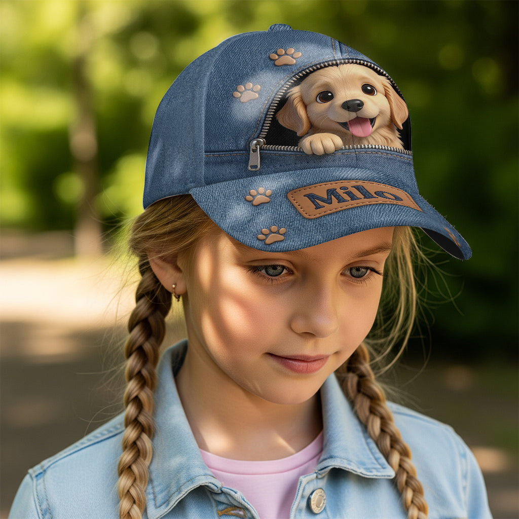 Custom Photo Tiny Chihuahua Puppy Classic Cap Dog Lover Gift
