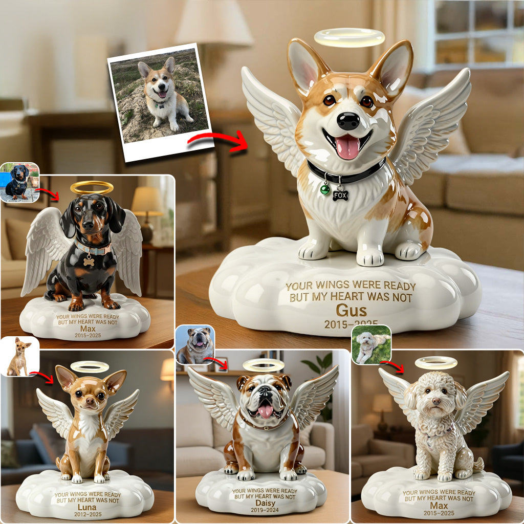 Plaque Acrylique Personnalisée en Mémoire d'un Chien Shiba Inu Ange